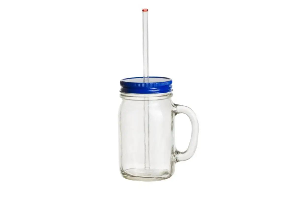 RK ONLINE SALES Jar Bottle with Handle, Colored Cap Lid & Straw for Juice  Glass Mug (500 ml) Price in India - Buy RK ONLINE SALES Jar Bottle with  Handle, Colored Cap