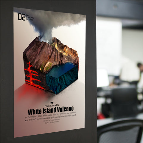 volcano-poster-pocket-micro-worlds-Arczeal-Designs