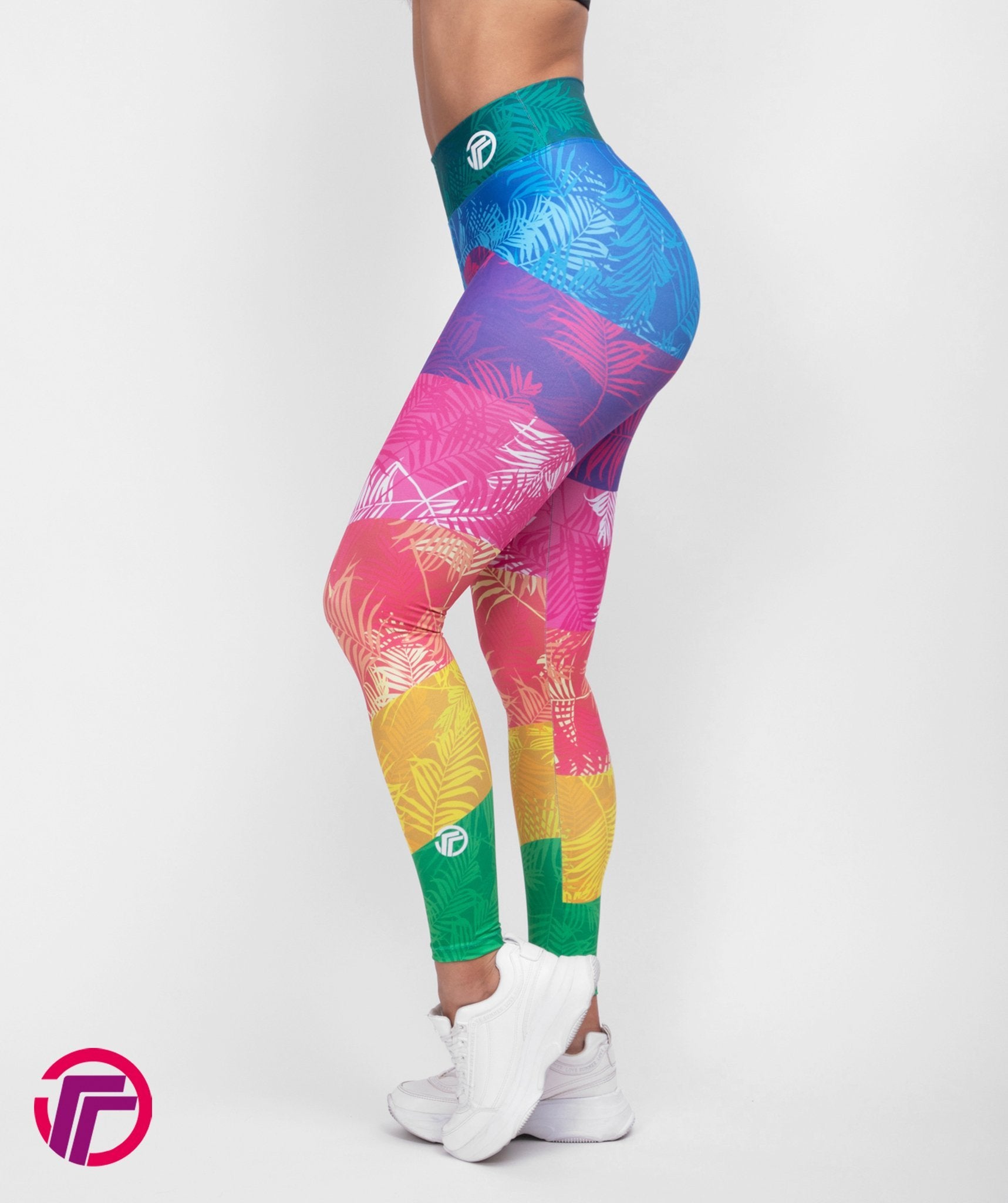 Leggins Deportivos Mujer Estampado Mandalas Multicolor - TFIT PRO 849