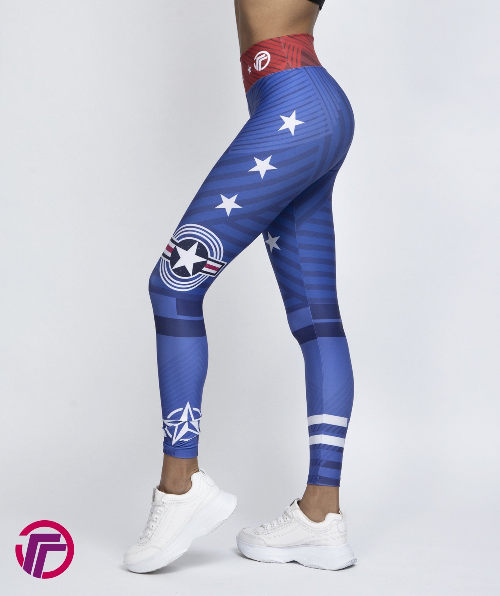 Leggins Deportivos Mujer Azul Liso - TFIT PRO 960