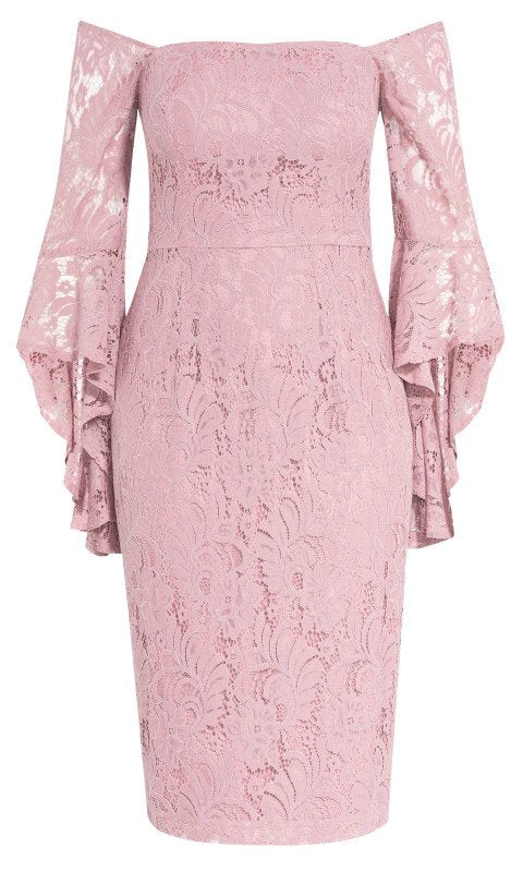 city chic pink lace dress