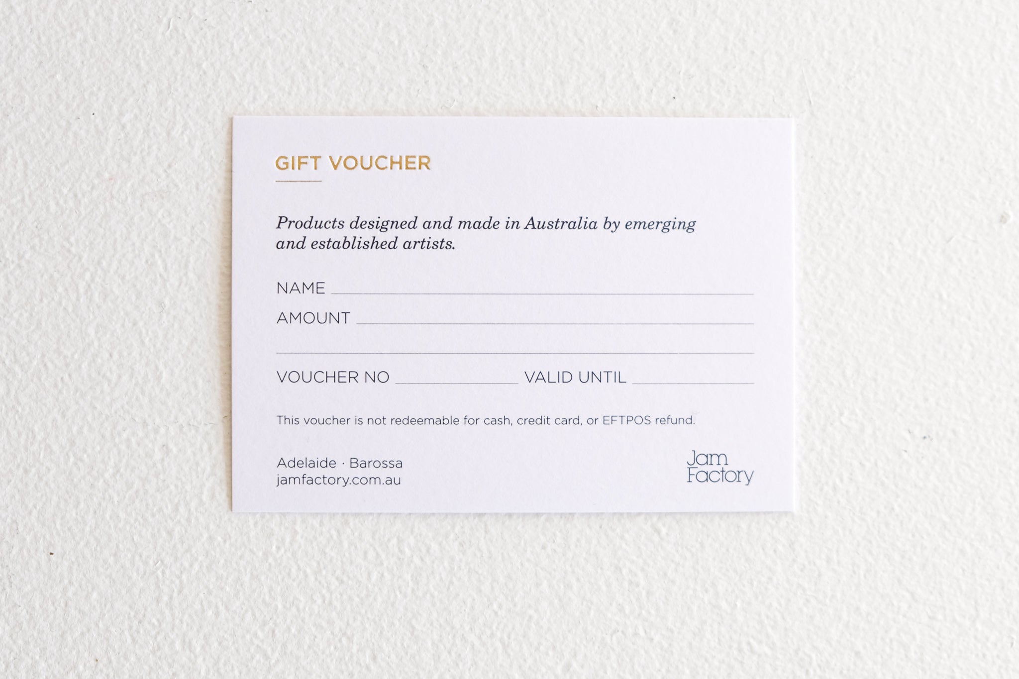 JamFactory Gift Voucher