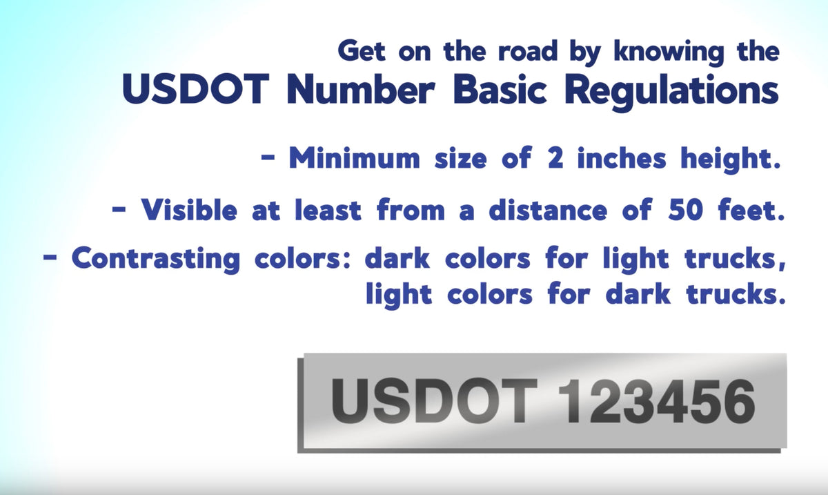 us-dot-number-decal-sticker-regulations-requirements-information-video