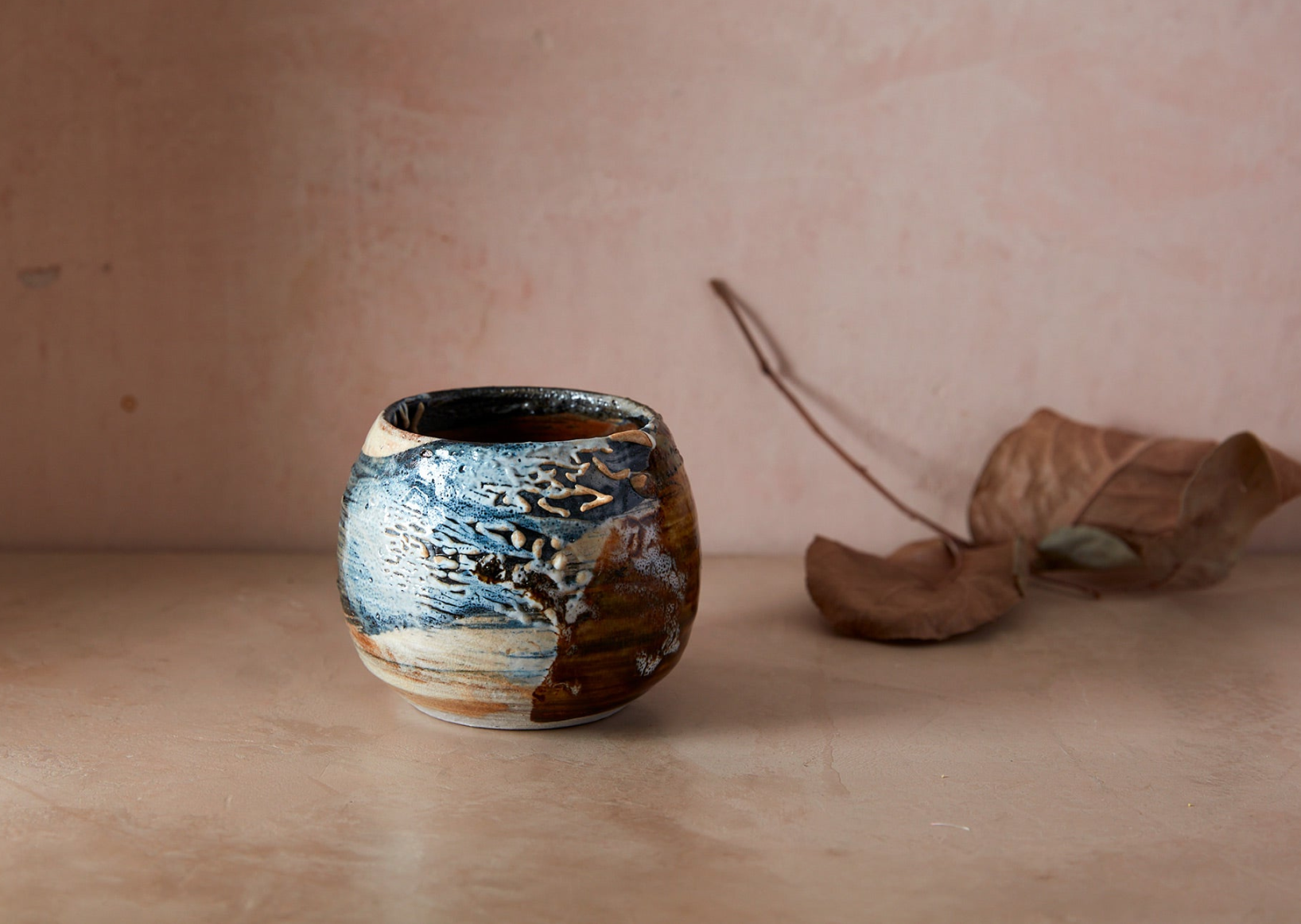 Seto Vase seen here is available exclusively through Bellocq