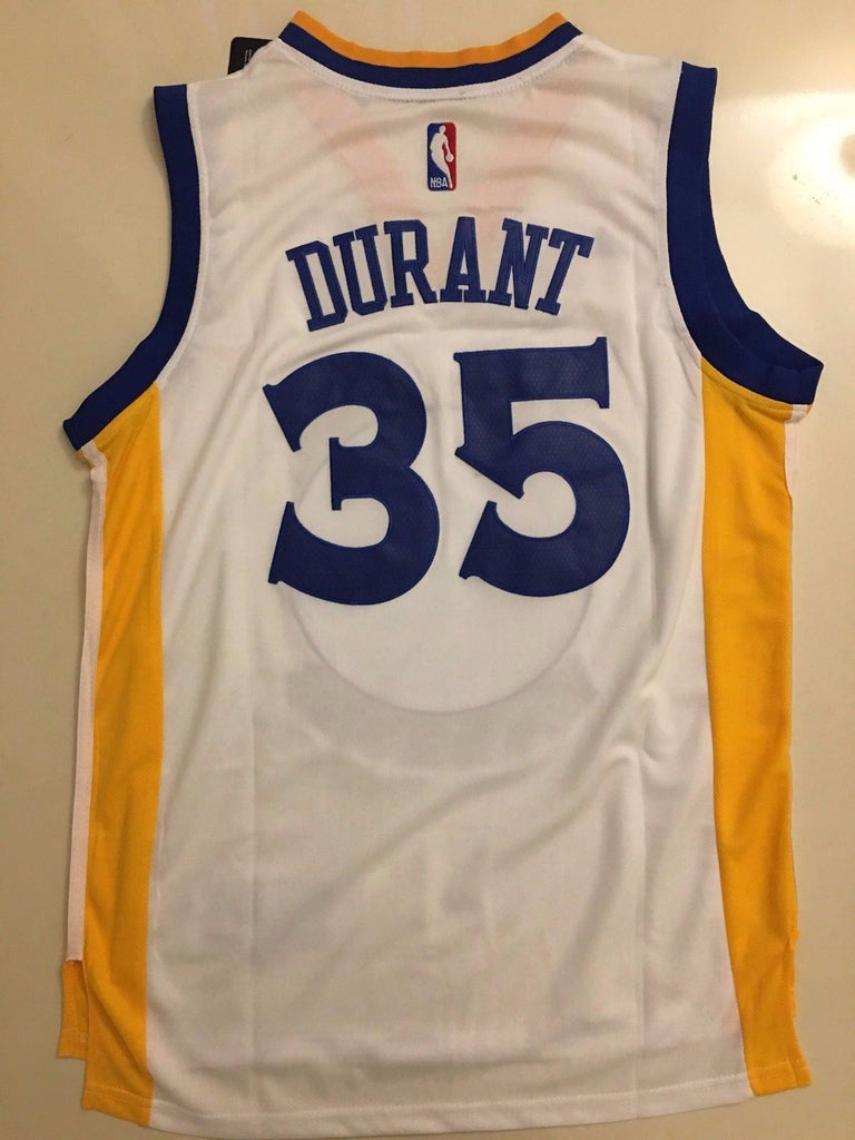 kevin durant warriors jersey white