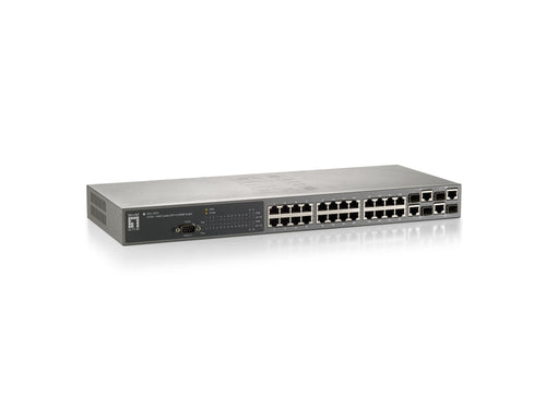 GEL-2870 24 GE & 4 GE/SFP COMBO MNGD SWITCH*