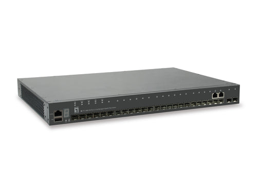 GTL-2882 28-Port Stackable L3 Lite Managed Gigabit Fiber Switch, 2 x Gigabit SFP/RJ45 Combo, 2 x 10-Gigabit SFP+, 1 x 10-Gigabit Module Slot