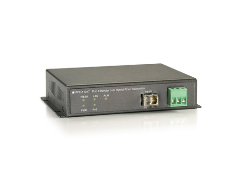 PFE-1101T PoE over Hybrid Fiber Transmitter, 120W