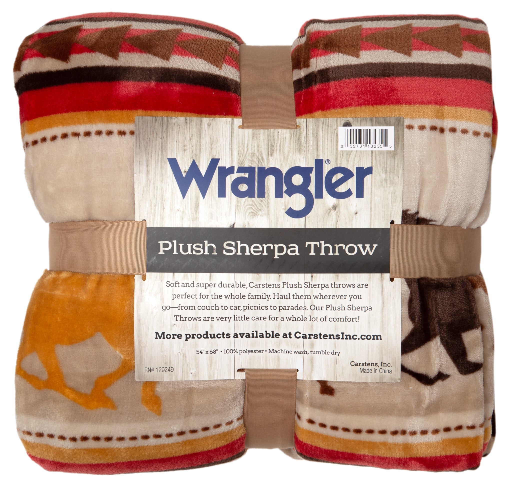 Wrangler Running Horse Country Sherpa Fleece Throw Blanket – Carstens, Inc