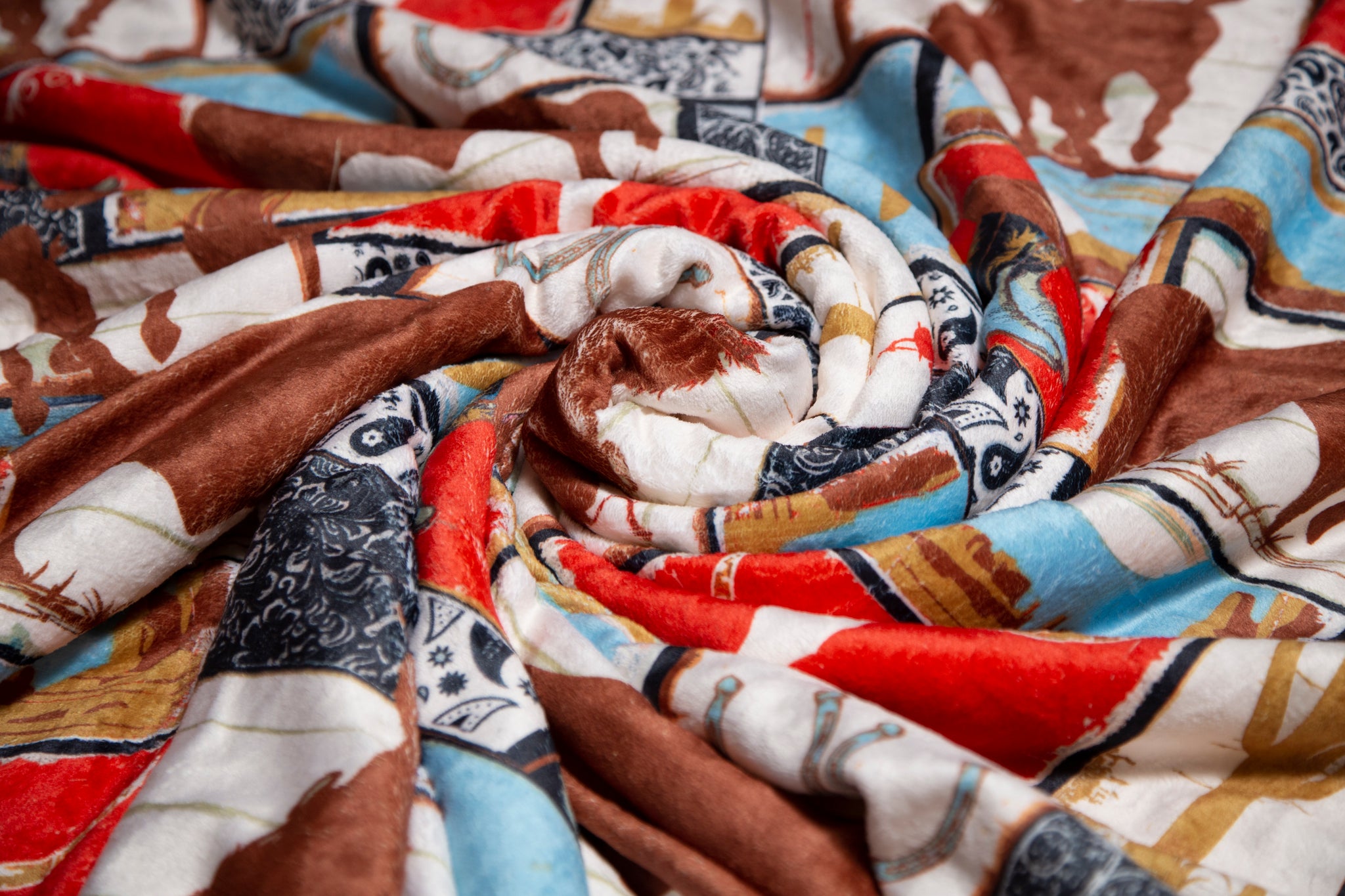 Wrangler Vintage Western Sherpa Throw Blanket 54x68 – Carstens, Inc