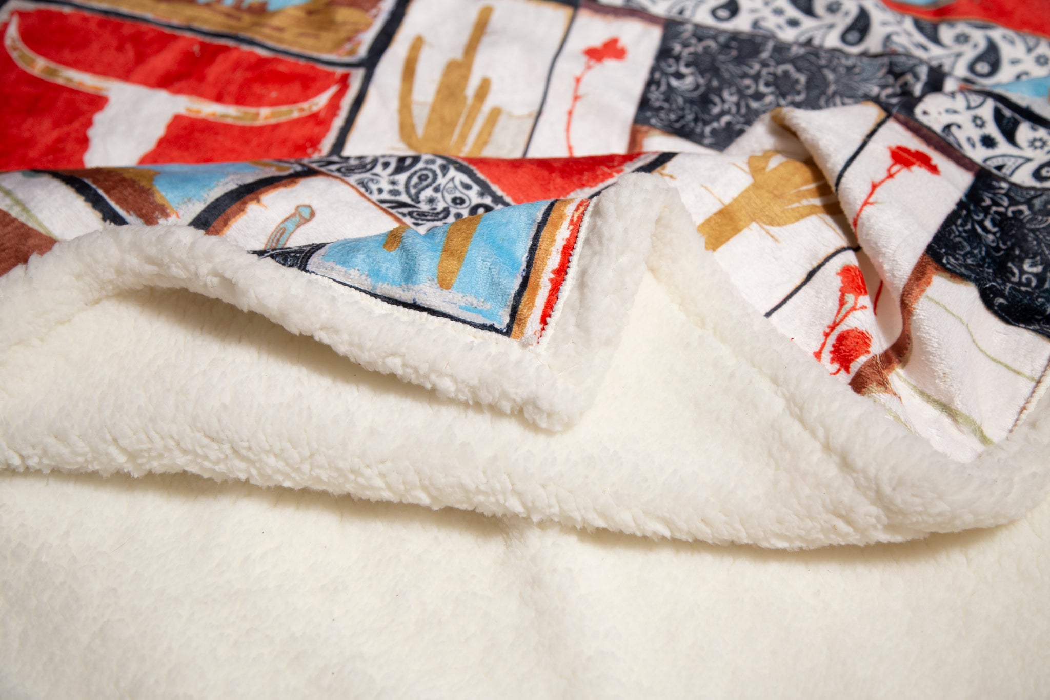 Wrangler Vintage Western Sherpa Throw Blanket 54x68 – Carstens, Inc