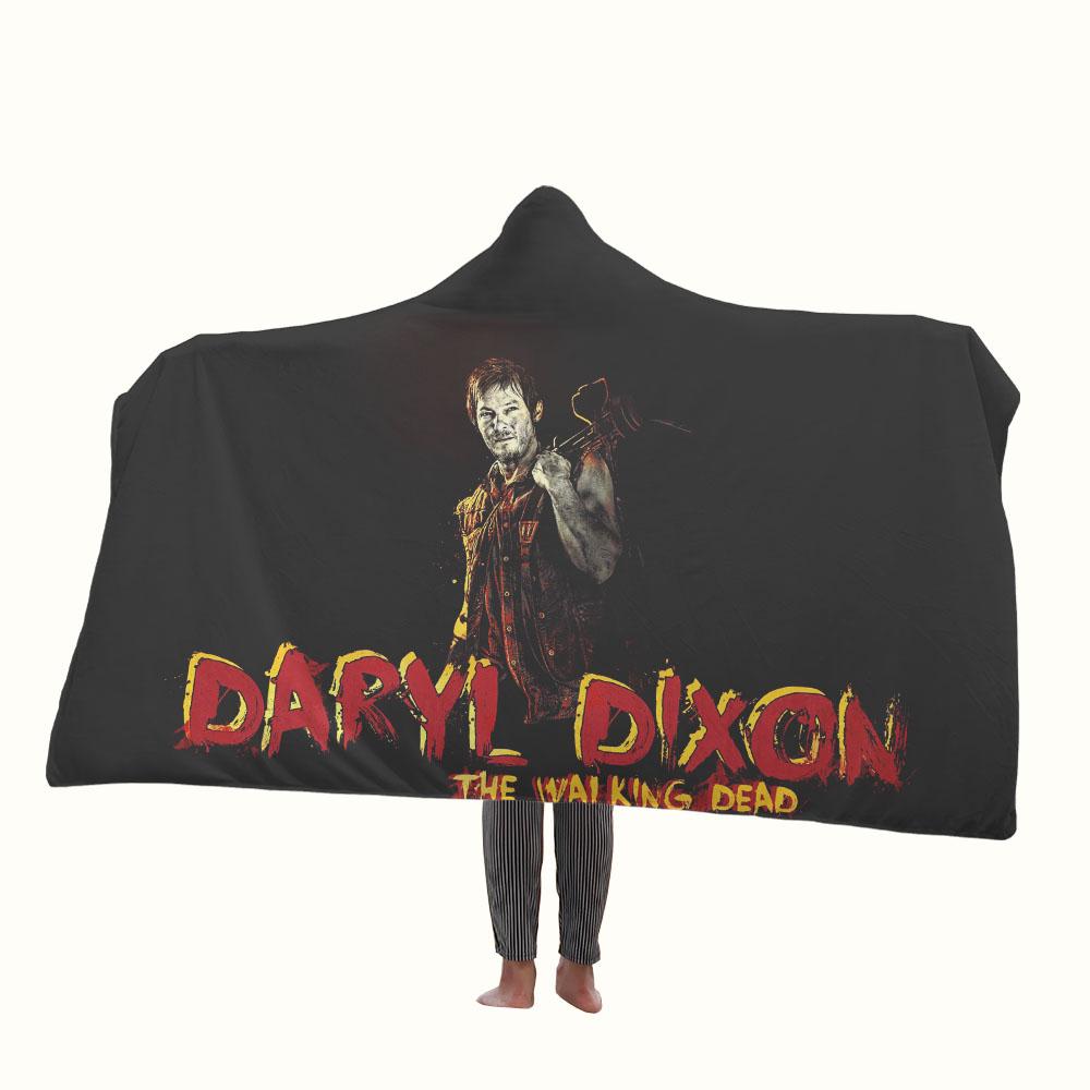 Daryl Dixon The Walking Dead Hooded Blanket Blanketops