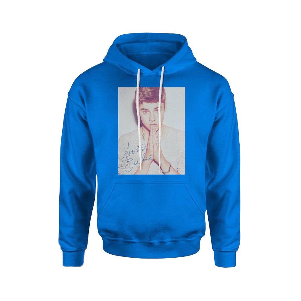 justin bieber blue hoodie