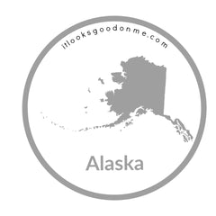 Alaska state outline printable iron on patch it looks good on me