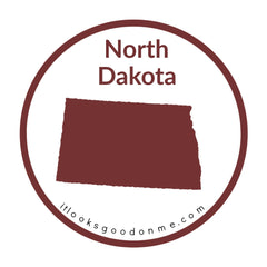 North Dakota state outline printable iron on patch it looks good on me