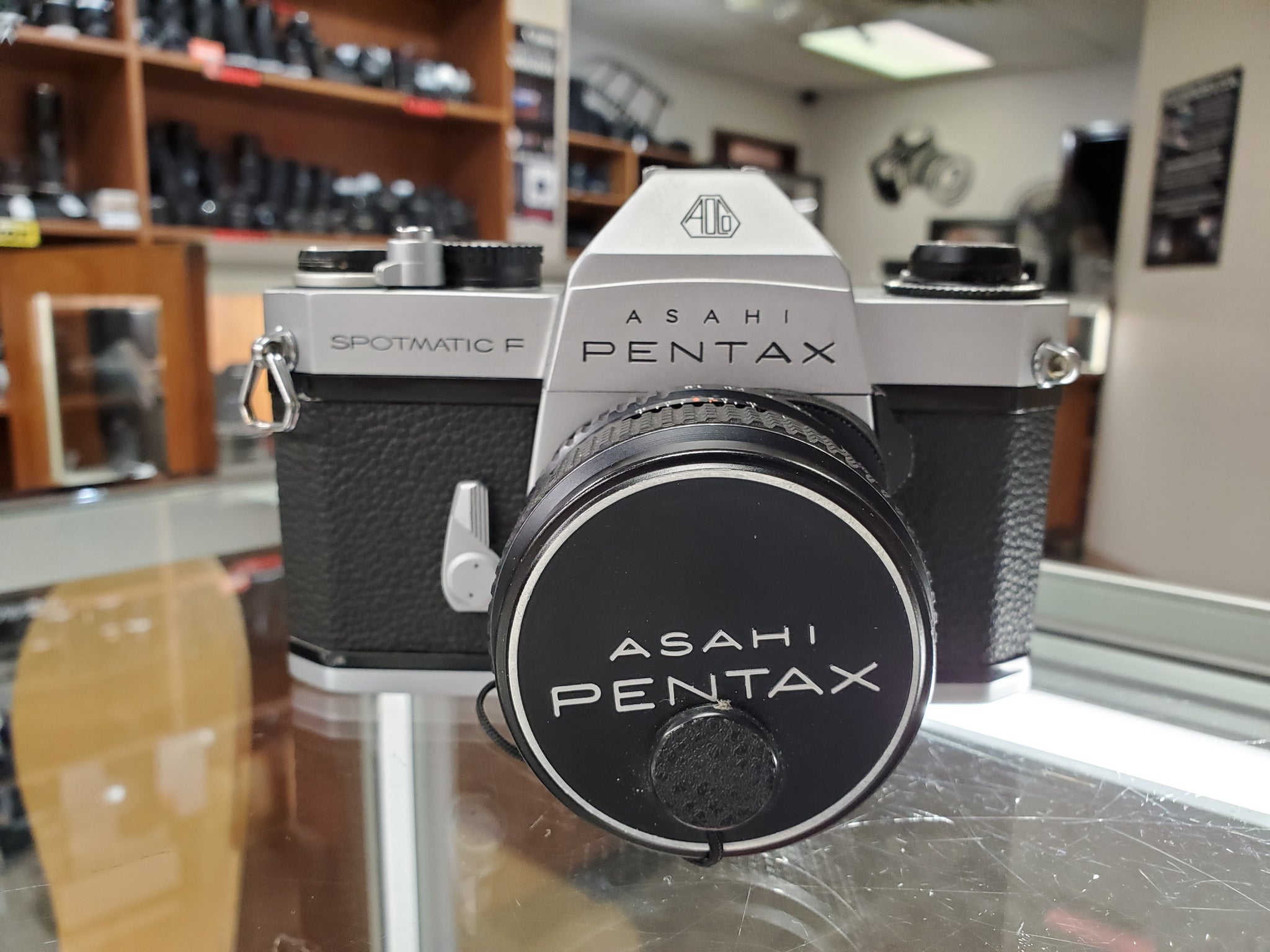 Asahi Pentax Spotmatic F, w/ Takumar 55mm 1.8 lens, Both