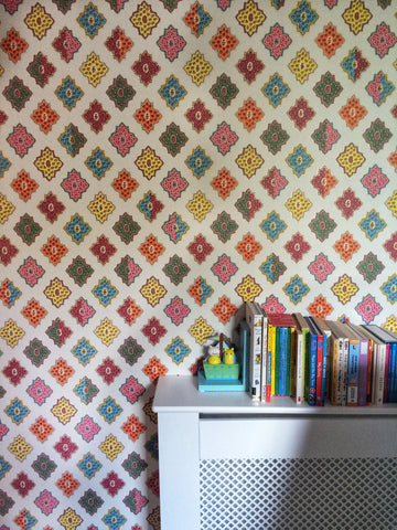 Designers Guild wallpaper in little girls room by fleur Ward