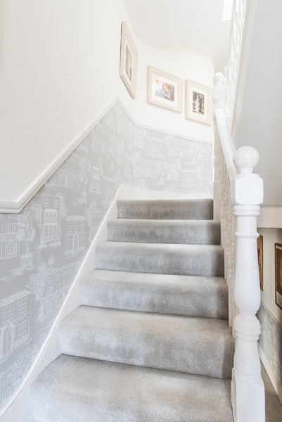 grey hallway grey carpet hamstead wallpaper 