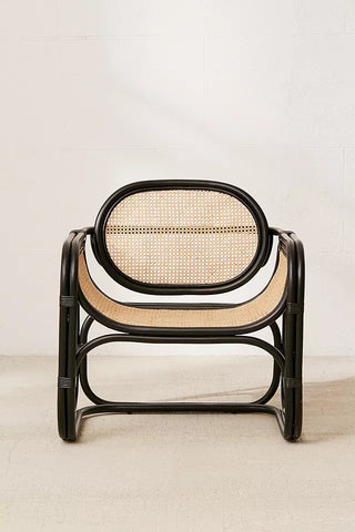 Marte Lounge Rattan & Wood Chair