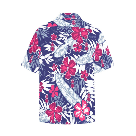 AMMO Hawaiian Shirt Red White and Blue Patriotic Flowers Flags Pisspot –  AMMO Pisspot IYAAYAS Gear