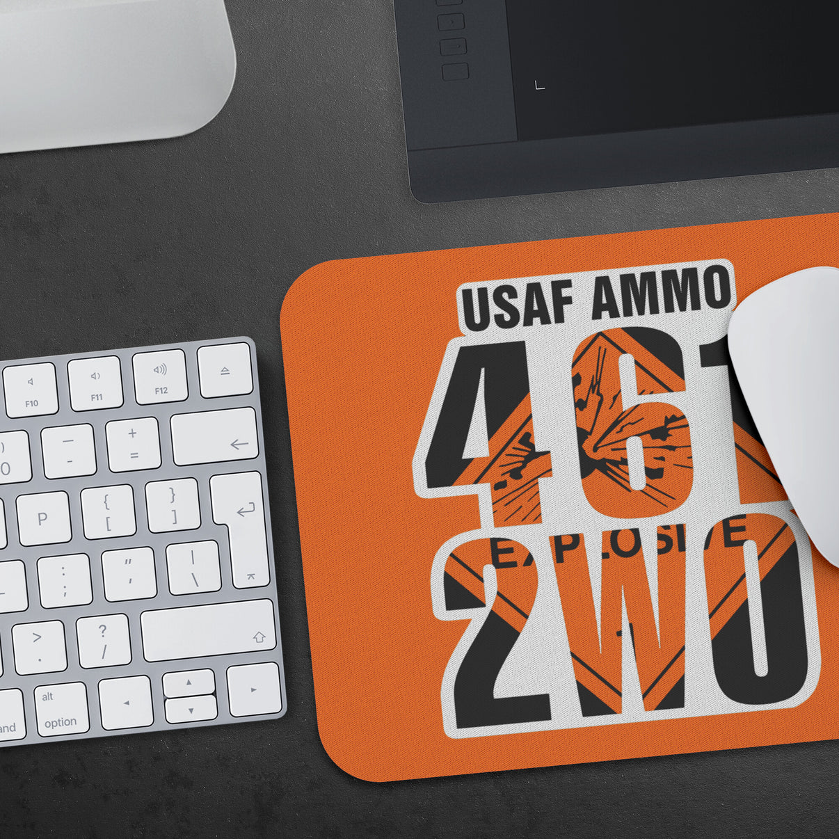 USAF AMMO 461 2W0 Explosive Placard Mousepad – AMMO Pisspot IYAAYAS Gear