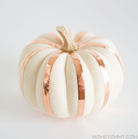 Copper Tape Pumpkins on the Laura James Jewelry blog