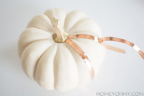 Metal Pumpkin DIY Tutorial on the Laura James Jewelry Blog