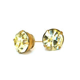 Vintage Canary Yellow Stud Earrings