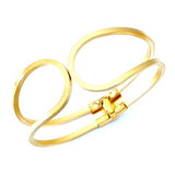 Gold Plated Clamper Bracelet