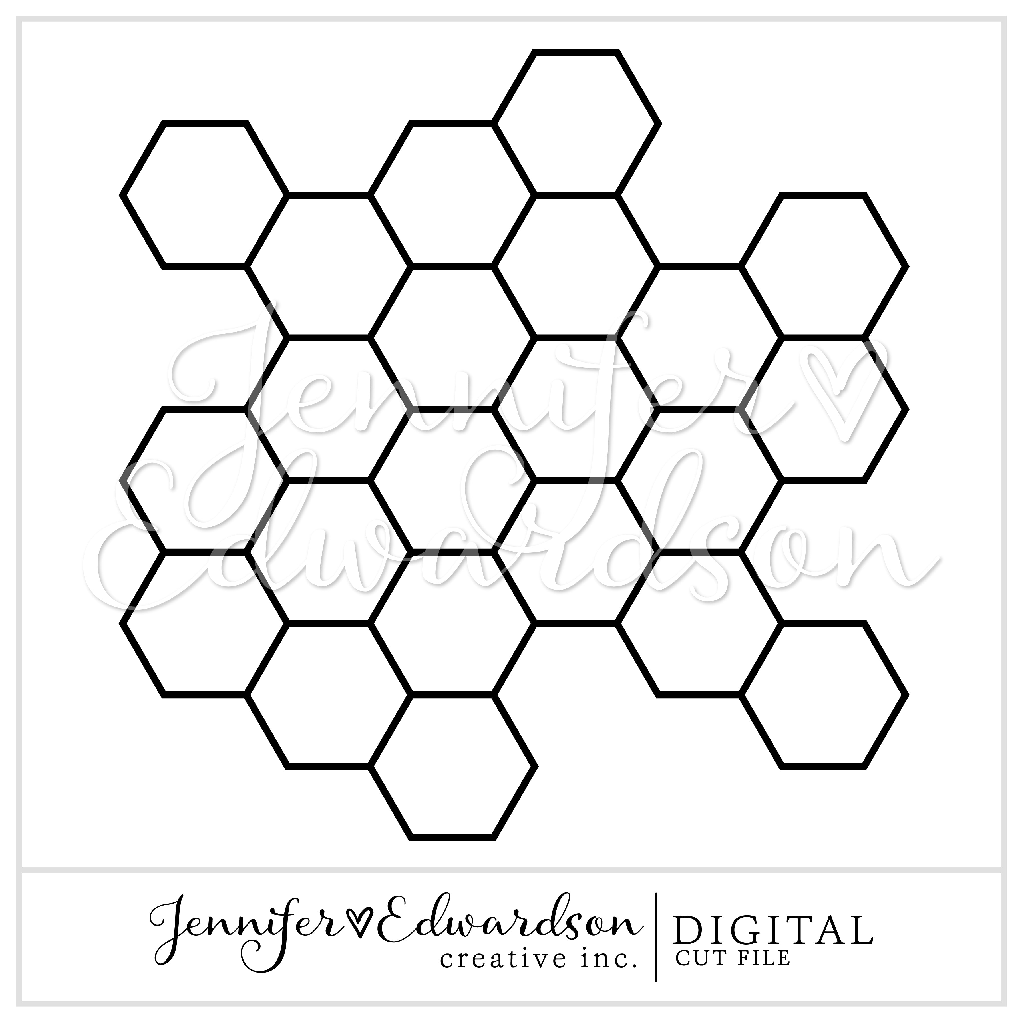 Honeycomb Full Page Stencil Cut File Digital Download – Erin Floto Designs