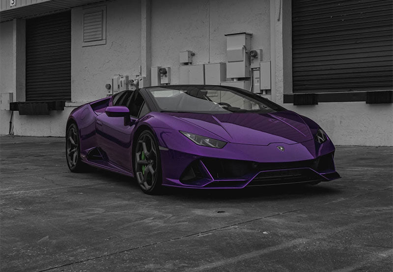 LAMBORGHINI HURACAN EVO SPYDER – PURPLE