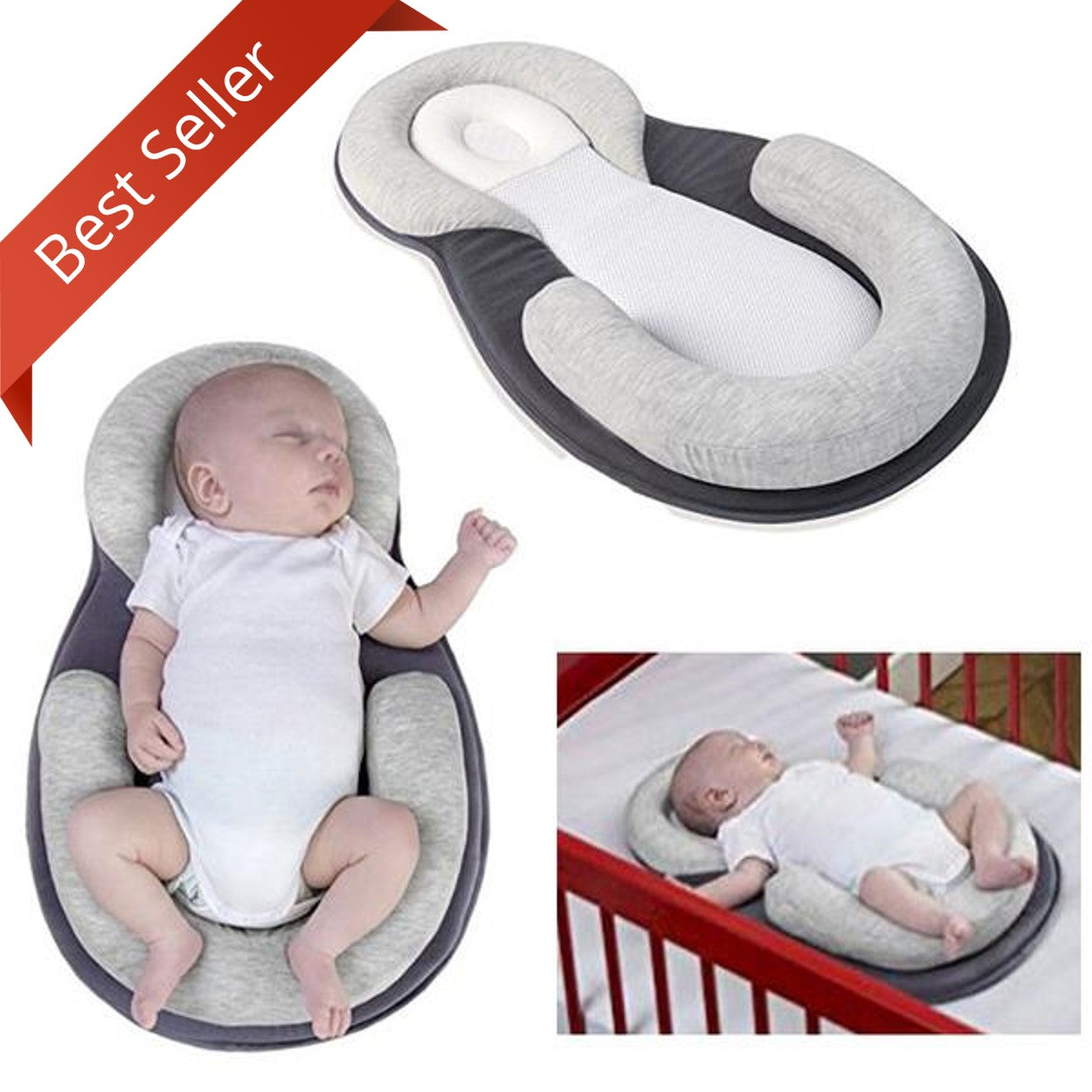 anti roll baby pillow