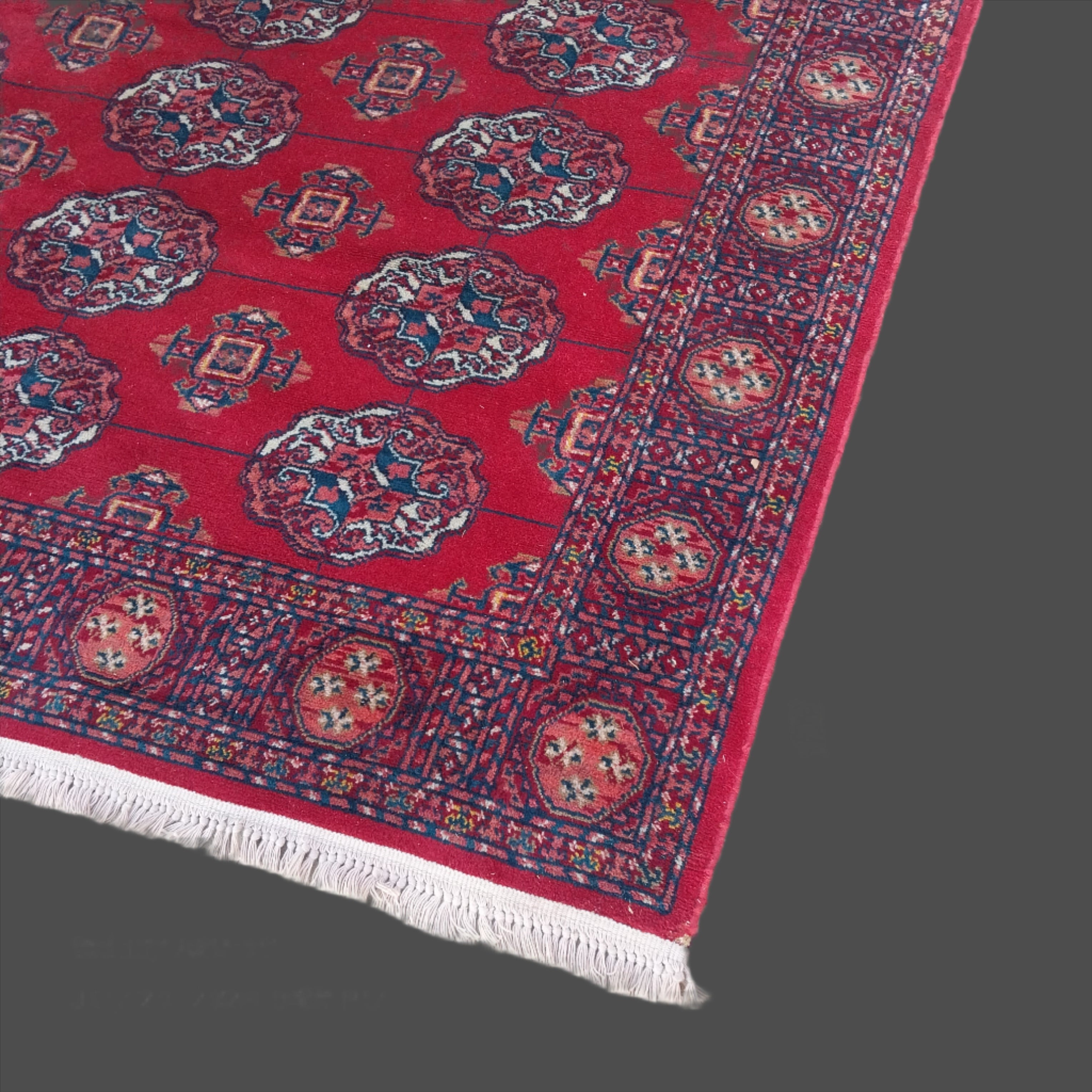 RED HAND TIED LARGE HAMADAN RUG