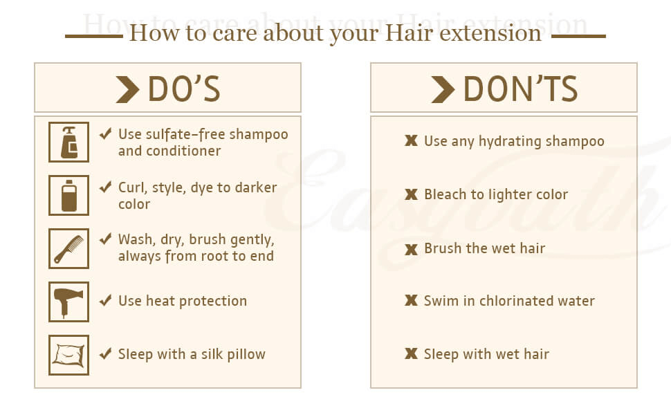 how to take care of your hair extensions?