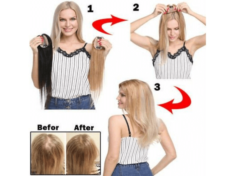 how to apply topper hair 