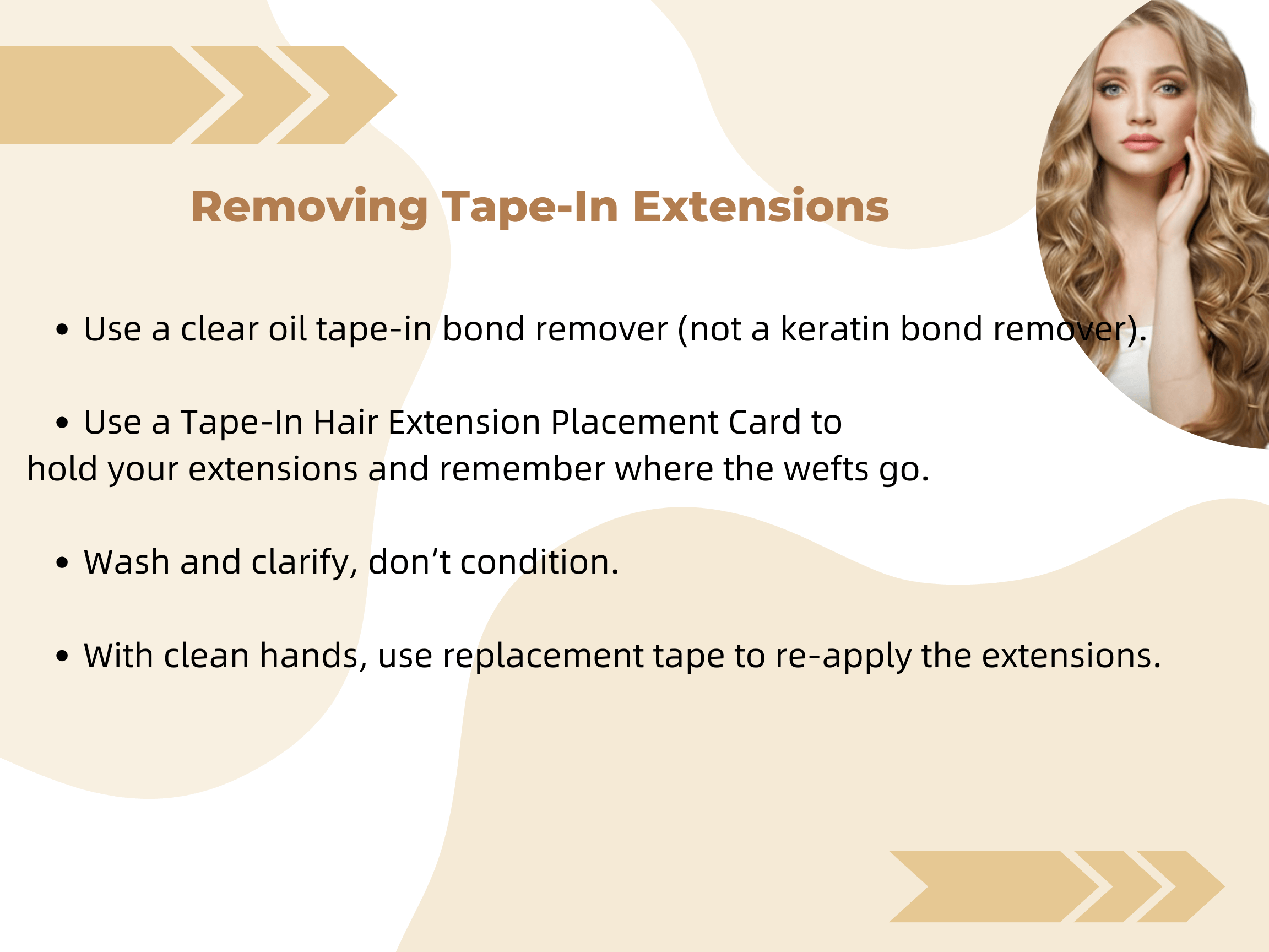 removing tape in hair extensions