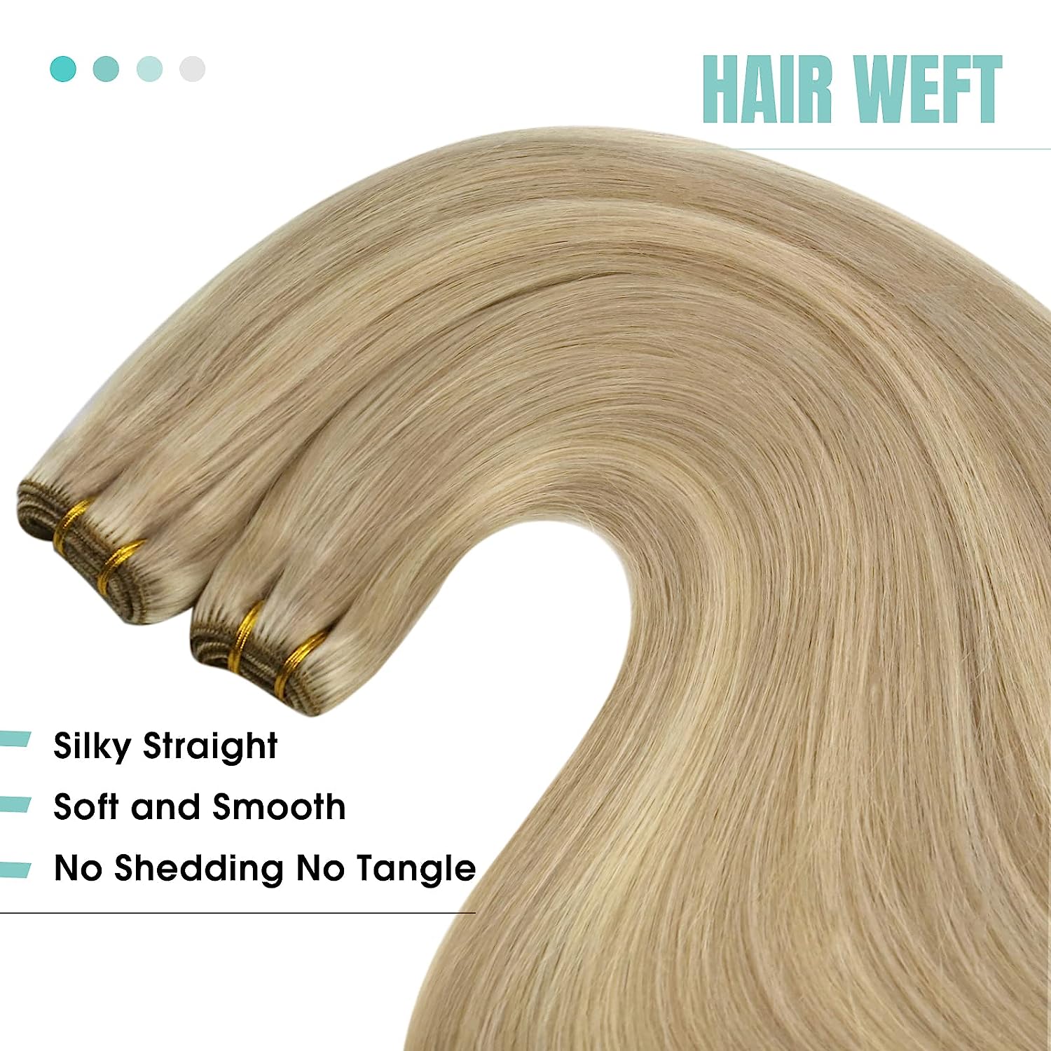 Remy hair machine weft