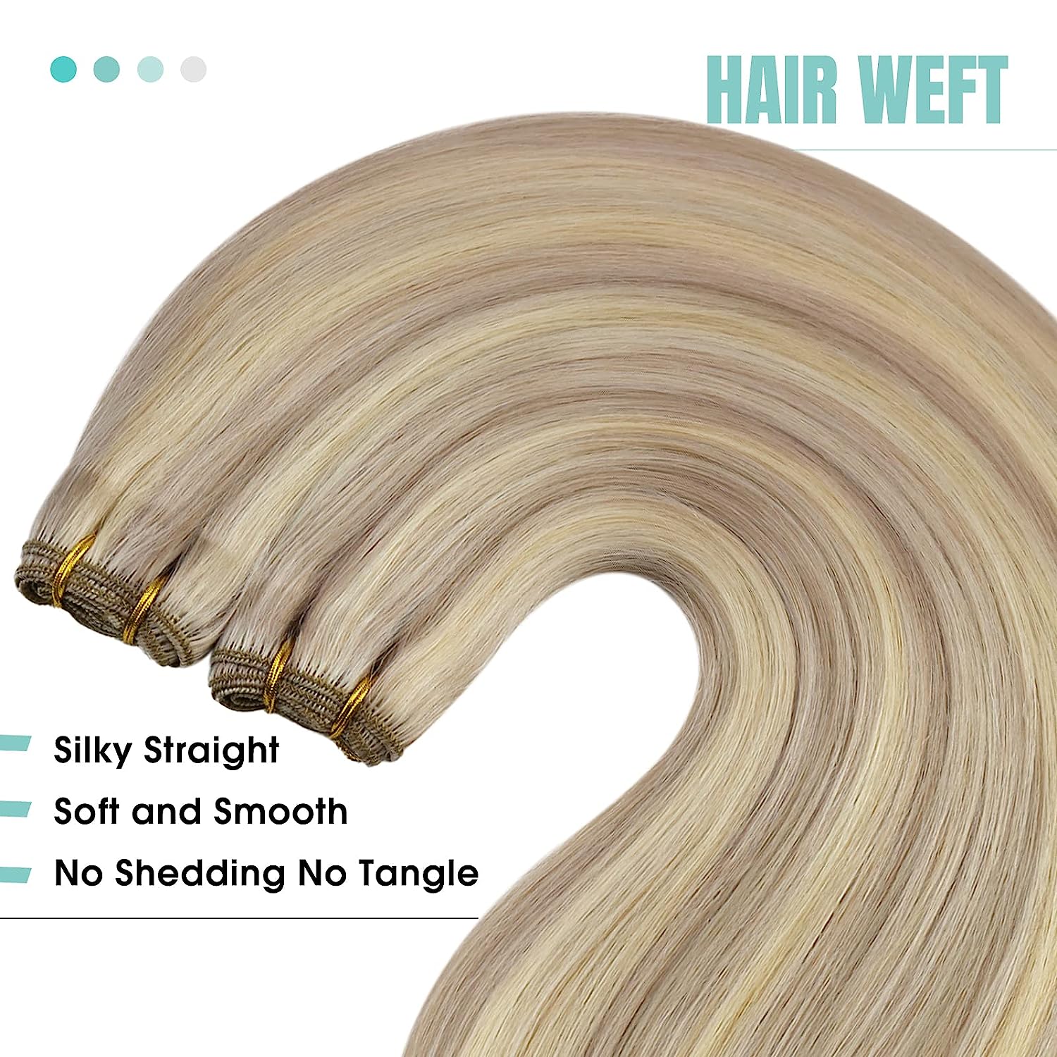 Remy hair machine weft