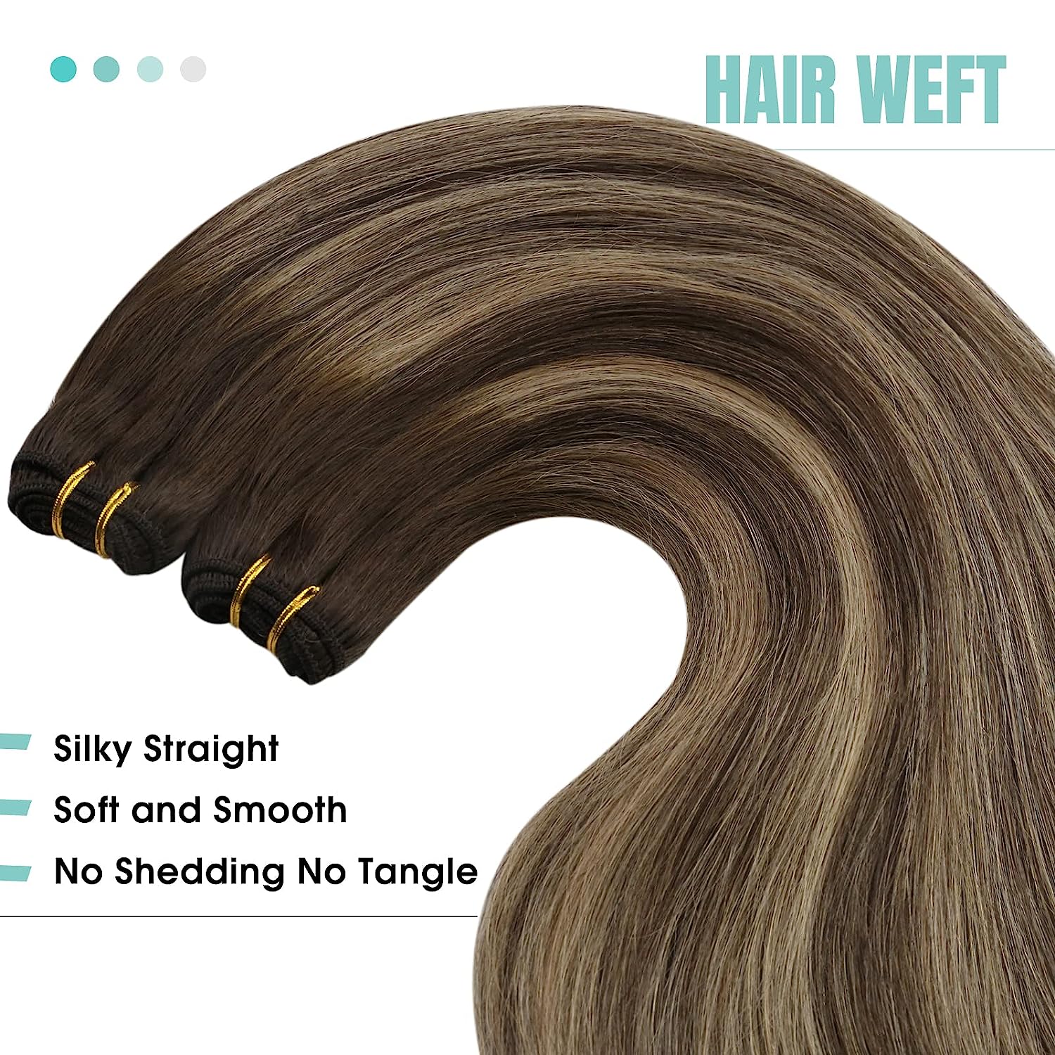 Remy hair machine weft