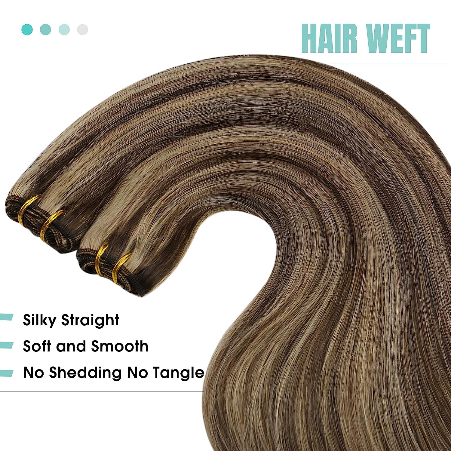 Remy hair machine weft