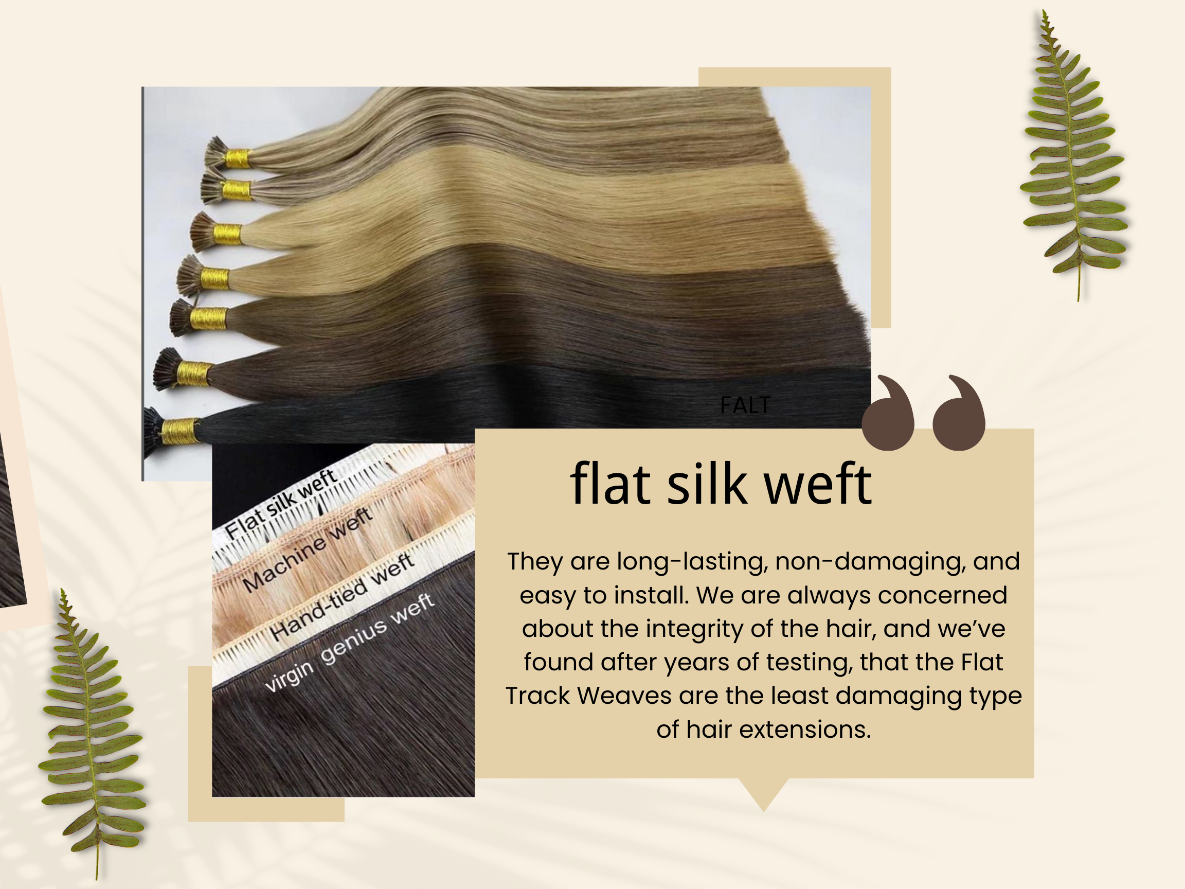 flat silk weft 