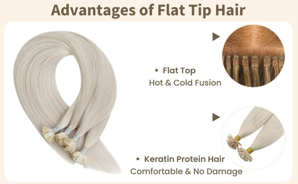 Features of Flat Tip Hair Extensions