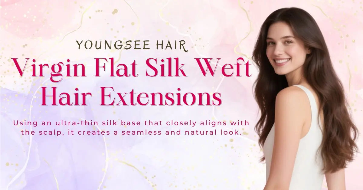 flat silk weft hair extensions
