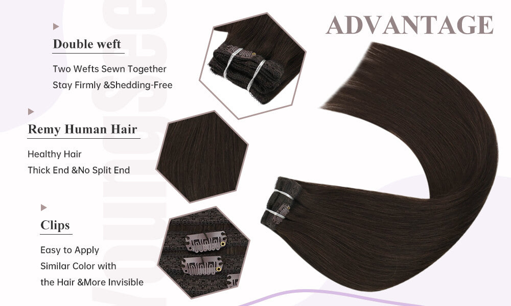 Advantages of clip in hair extensions