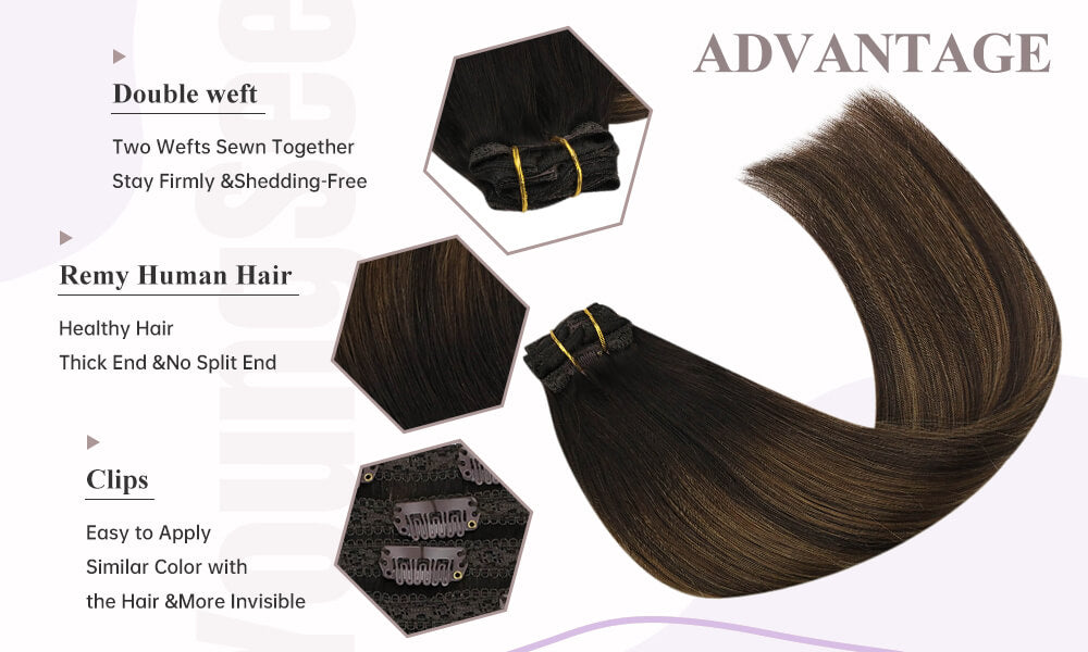 Advantages of clip in hair extensions