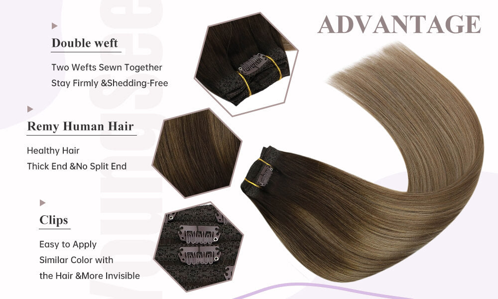 Advantages of clip in hair extensions