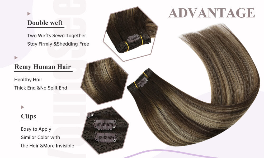 Advantages of clip in hair extensions