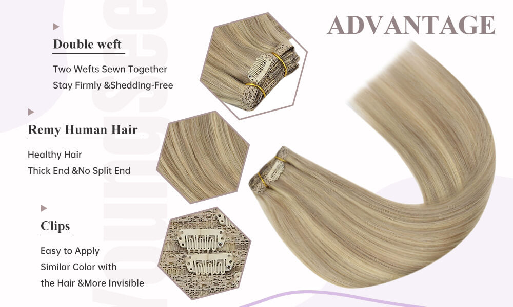 Advantages of clip in hair extensions