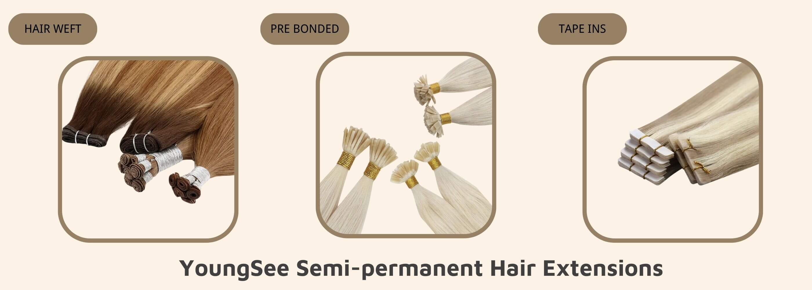 youngsee Semi Permanent hair extensions