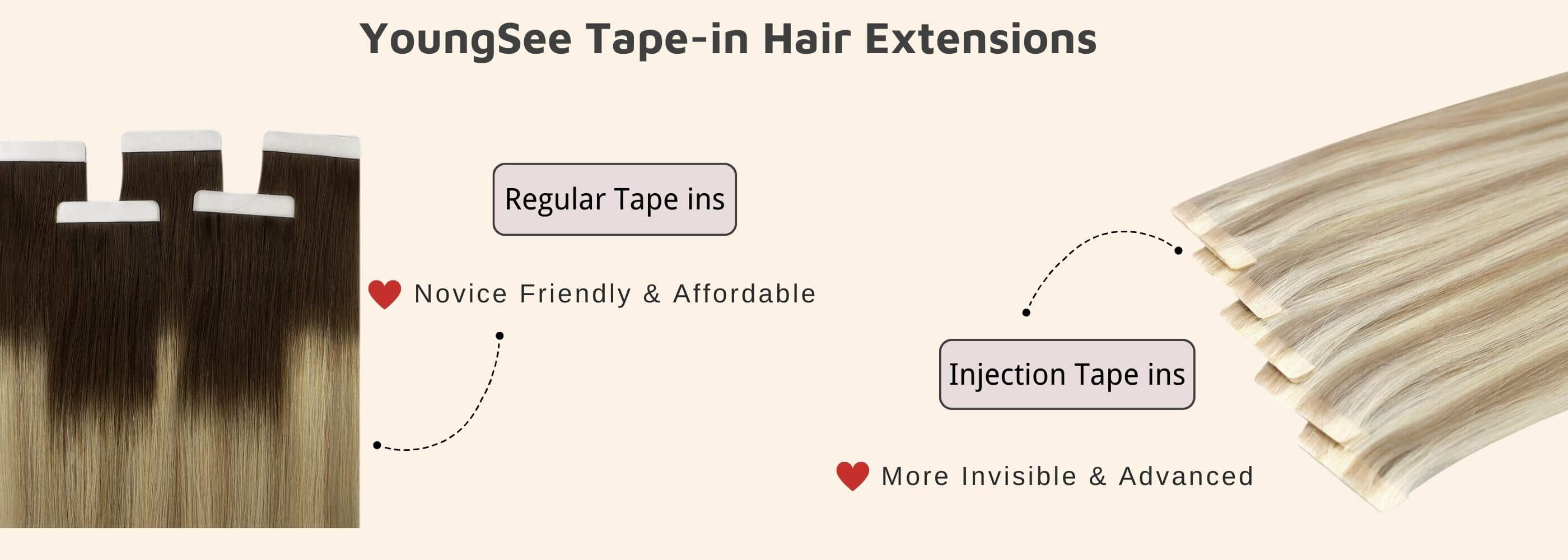 youngsee tape in hair extensions